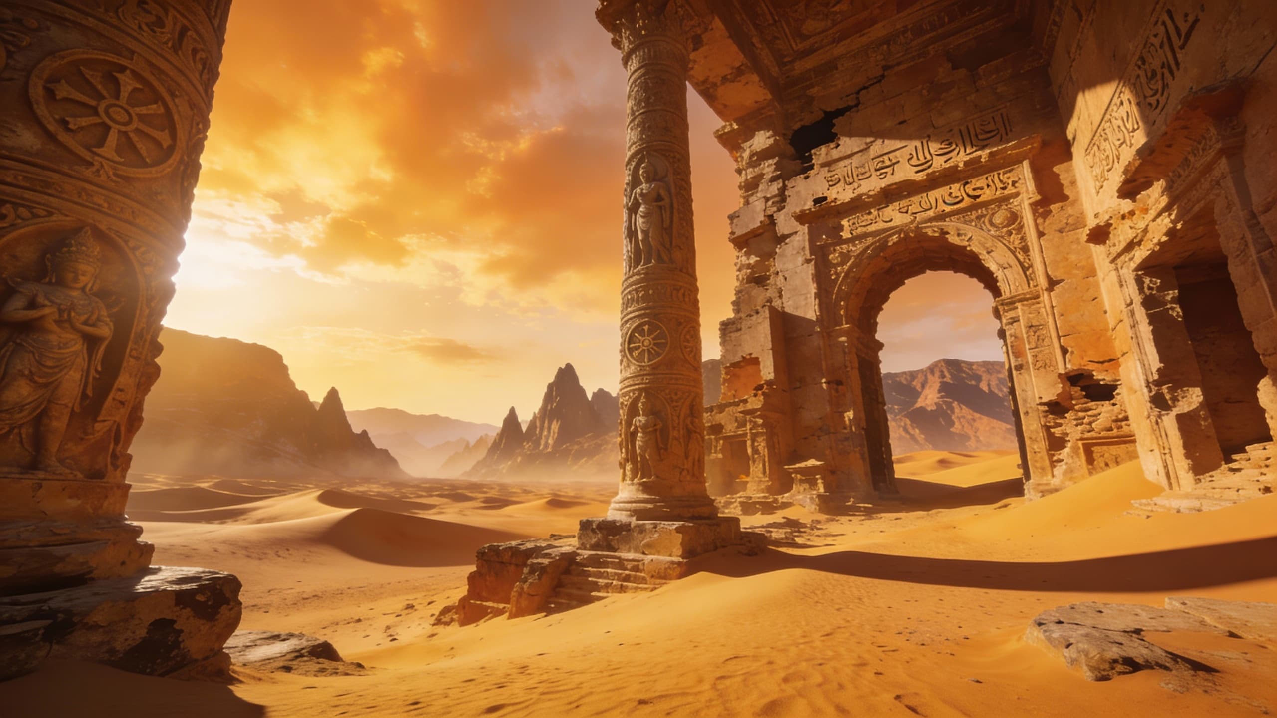 Build Desert D&D Campaign Setting with Ancient Ruins | Sojen AI World Builder